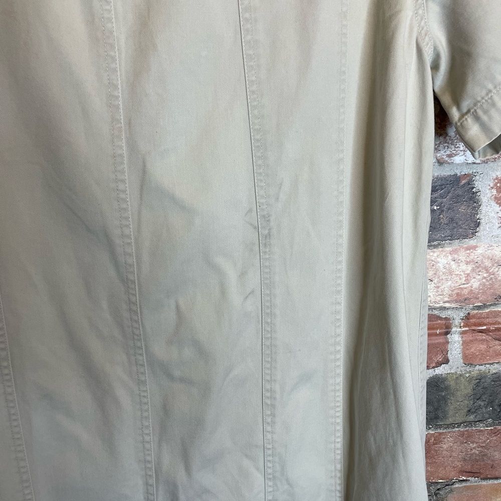 Size 18 Venezia Jeans Clothing Co. Khaki Button Down Dress - Picture 4 of 5